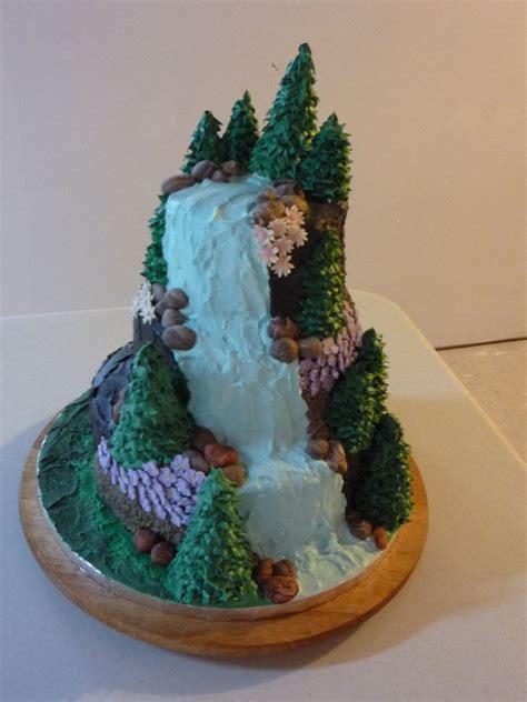 Waterfalls Cake Waterfall Cake Nature Cake Themed Cakes