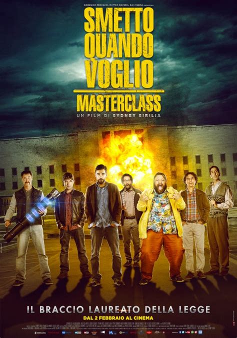I can quit whenever i want ( italian: Smetto quando voglio: Masterclass Movie Poster (#5 of 16 ...