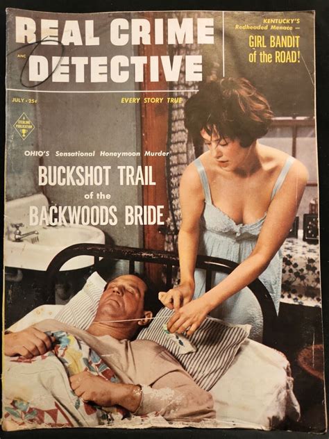 Real Crime Detective Vintage True Crime Police Cases Pulp Magazine July 1955 Ebay