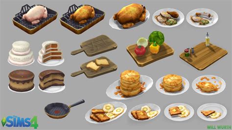 The Sims 4 Vegetarian Food By Descargassims Sims 4 Ki