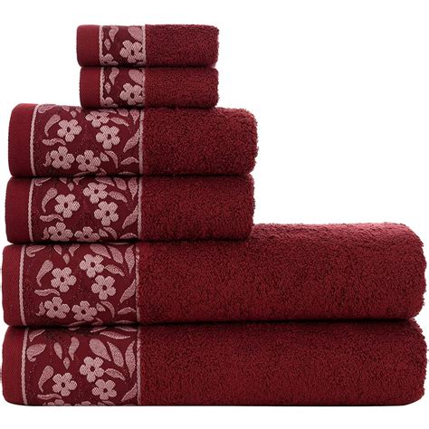 Hygge Fine Cotton Turkish Towels For Bathroom Towel Set Of 2 Claret