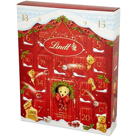 lindt teddy bear and friends advent calendar 250g chocolate christmas countdown