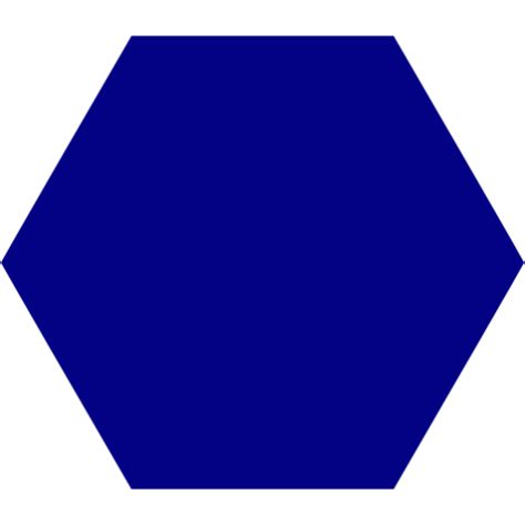 Navy Blue Hexagon Icon Free Navy Blue Shape Icons