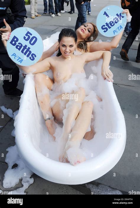 Monica Harris And Victoria Eisermann Peta Hosts A Bath With Nearly Nude