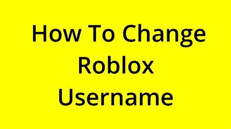 Solved How To Change Roblox Username Youtube