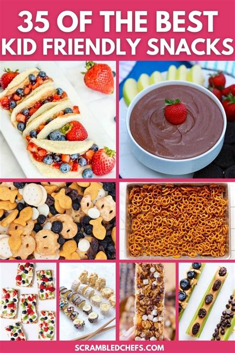 35 Tasty Mom Approved Kid Friendly Snack Recipes Scrambled Chefs