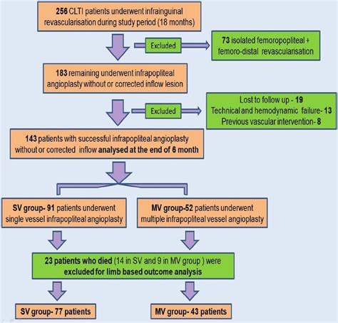 Patient Selection Flowchart Clti Chronic Limb Threatening Ischemia