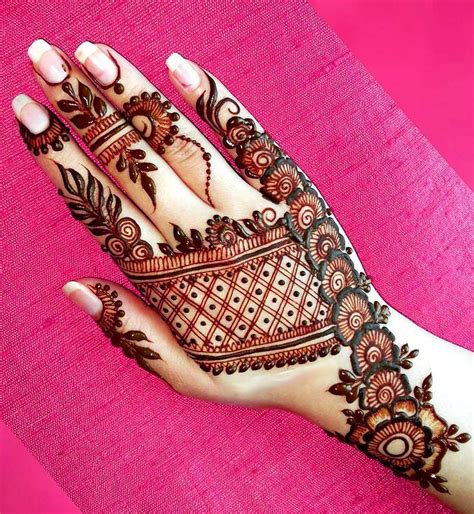 Charming Back Hand Bridal Mehndi Designs Back Hand Bridal Mehndi