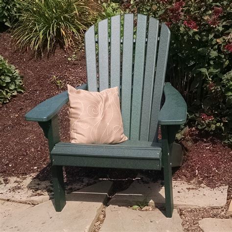 Their shape makes them a comfortable choice, and they'll look attractive wherever you choose to use them. A & L Furniture Recycled Plastic Fanback Adirondack Chair ...