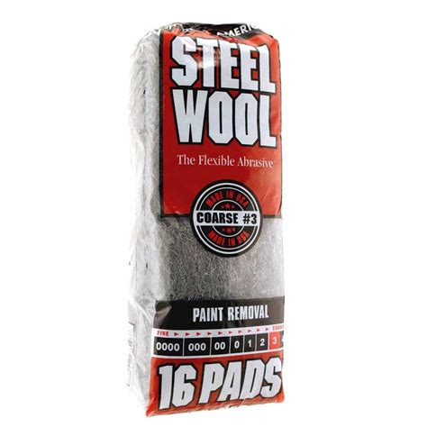 Homax Rhodes American Paint Removal Steel Wool Coarse Grade 3 16