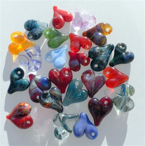 Glass Heart Charm Custom Made Just For You On Handmade Artists Shop Glass Heart Custom Glass