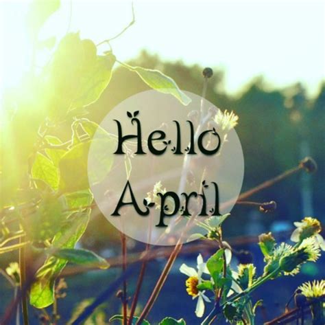 Hello April Hello April April Quotes New Month Wishes