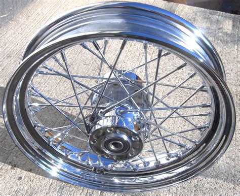 16 Rear Wire Wheel Chrome Harley 40 Spoke Wheels