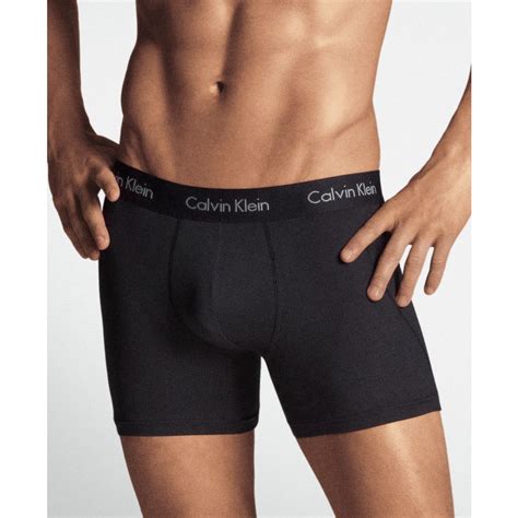 Calvin Klein Microfiber Stretch Boxer Briefs Two Pack In Black For Men Lyst