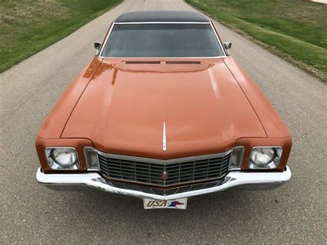 1972 Chevrolet Monte Carlo 350 4 Speed Hugger Orange Mint Restored
