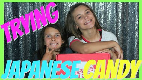 😝trying japanese candy😝 emma and ellie youtube