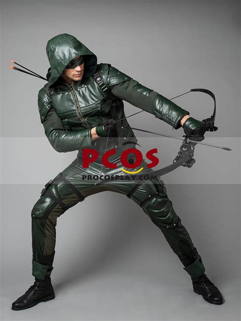 Ready To Ship Green Arrow Season 5 Oliver Queen Cosplay Costume Best