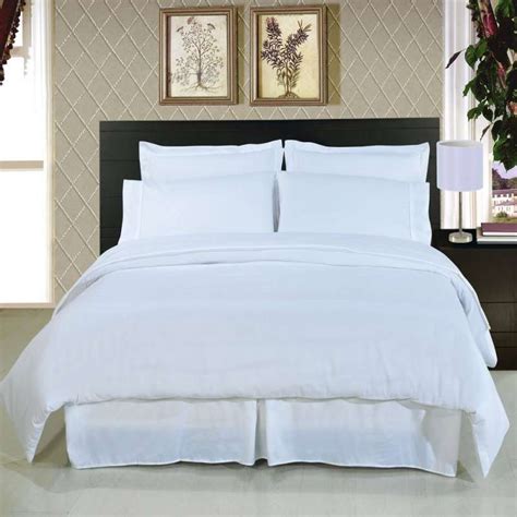 Shop for plain white comforter set online at target. Snow White 100% Cotton Plain Style Hotel/motel Bedding Set ...