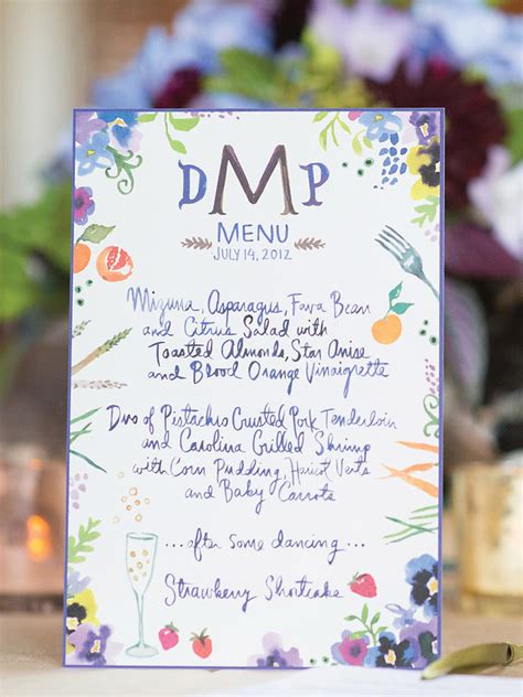 Is the font your favorite? Wedding Stationery Inspiration: Creative Wedding Menu Ideas