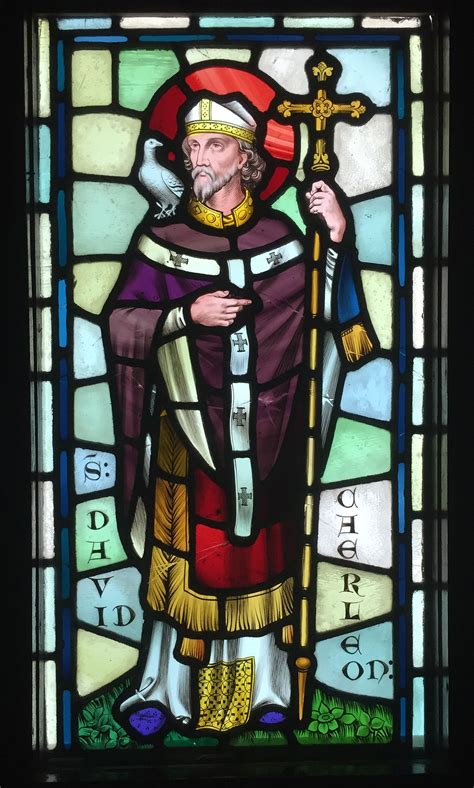 In his homeland, he's known as the patron saint and commonly referred to as dewi sant. Saint David's Day - Wikipedia