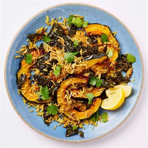 Meera Sodhas Recipe For Vegan Autumn Pilau With Squash Cavolo Nero And Smoked Garlic Rice