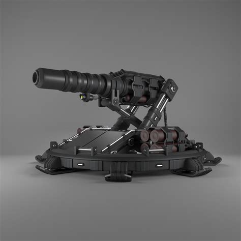 Turret Artillery 3d Max
