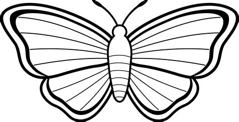 Butterfly Clip Art Outline