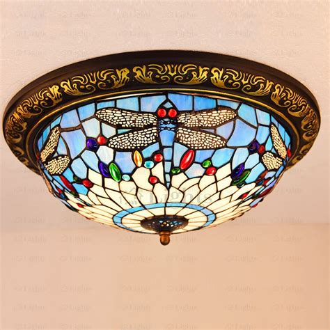 Maybe you would like to learn more about one of these? Beautiful Stained Glass Shade Dragonfly Tiffany Ceiling ...