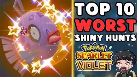 Top 10 Worst Shiny Hunts In Pokemon Scarlet Violet Youtube