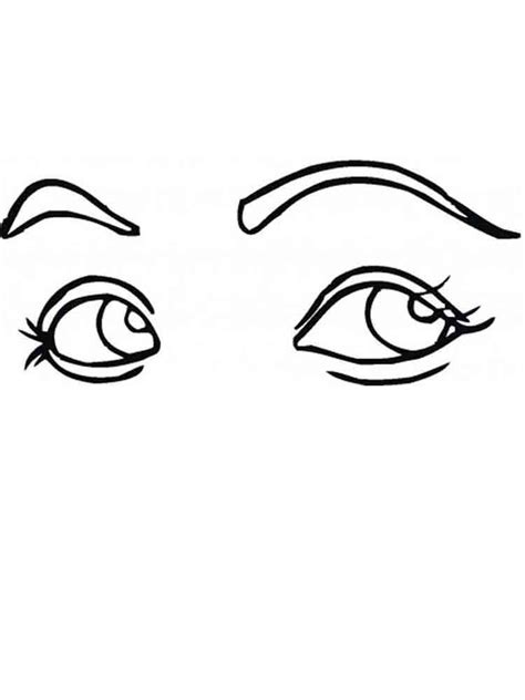 Eyes coloring pages
