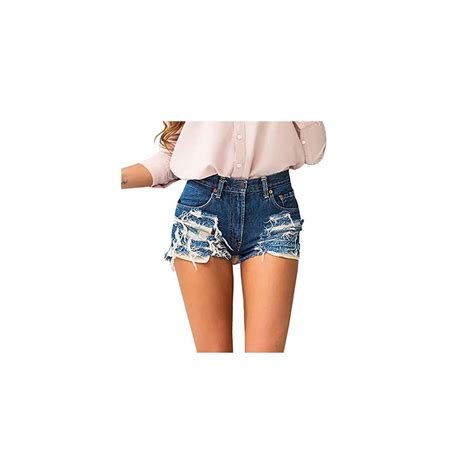 Womens Low Rise Thong Hot Jean Short Pants Cut Off Tassels Hem Sexy Party Mini Denim Shorts