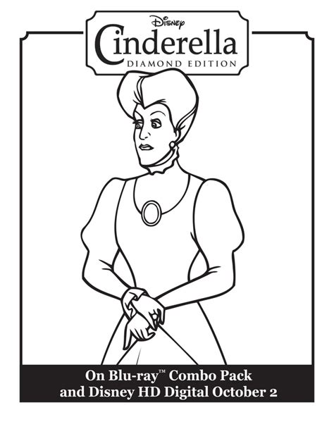 Character Coloring And Activity Pages Cinderellas Stepmother