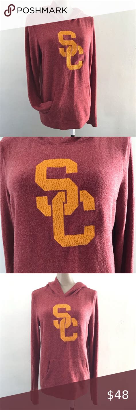 Usc Pull Over Hoodie Sweater Sweater Hoodie Comfortable Sweater