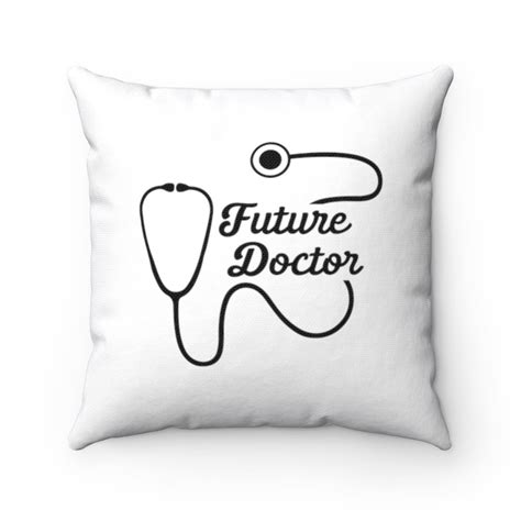 Future Doctor Pillow Future Doctor Throw Pillow Custom Etsy