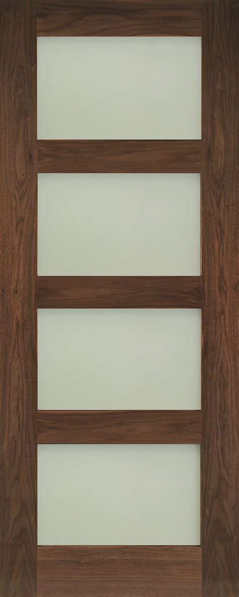 Coventry Walnut Glazed - Frosted Prefinished Internal Doors at Vivid Doors