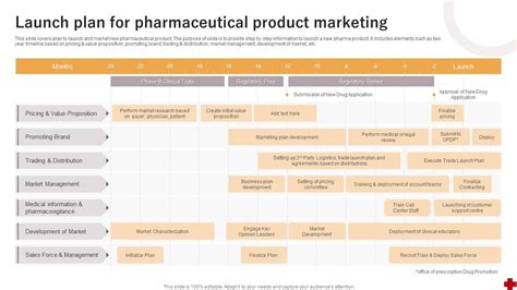 Pharmaceutical Product Launch Plan Template Printable Templates