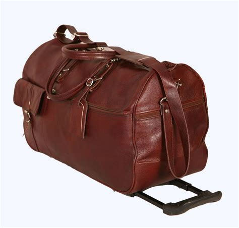 Plain Leather Luggage Trolley Bags For Travlinggym Rs 3200 Piece