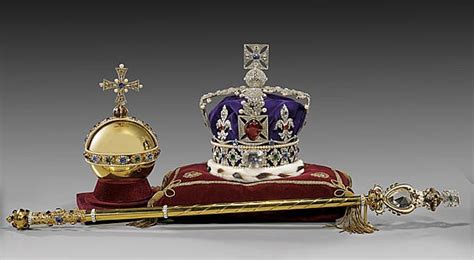 Replicas Of The British Crown Jewels Crown Orb And Scepter