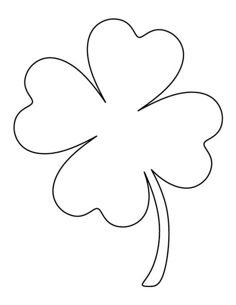 Four Leaf Clover Printables Clipart Best