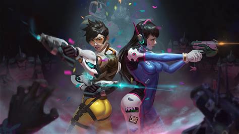 Wallpapers Hd Dva And Tracer In Overwatch