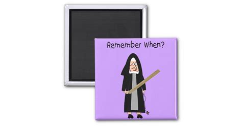 Funny Nun Cards Nuns Carried Rulers Magnet