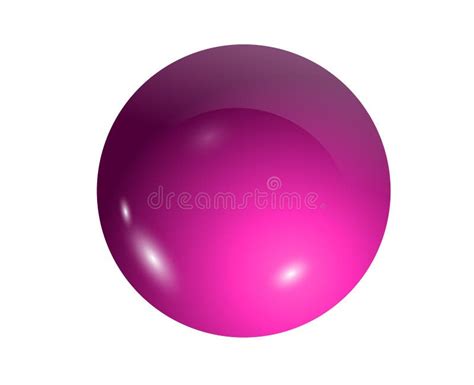 3d Illustration Of Pink Ball On White Background Stock Photo Image Of