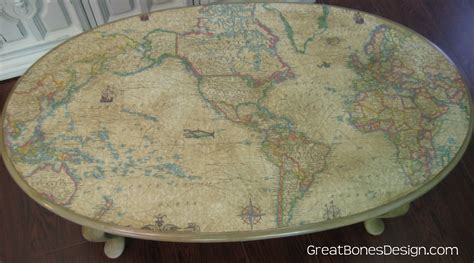 World Map Coffee Table Interior Decoration Accessories Coffee Table