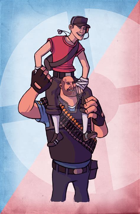 Tf2 Scout And Heavy Carry On By Sucittarsucivron On Deviantart