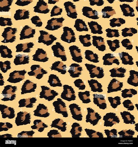 Seamless Pattern With Leopard Skin Animal Print Stock Vector Image