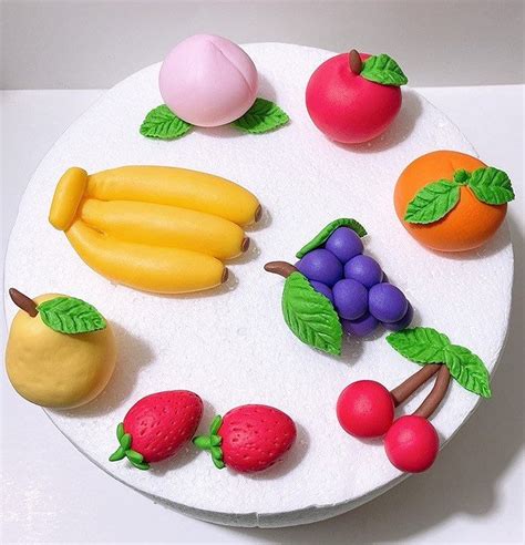 Fruit Fondant Cake Toppergrapes Etsy