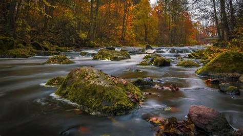 4k wallpapers of pc games for free download. Nature Landscape Autumn Colors Forests Trees River Rocks Green Moss Ultra Hd 4k Computer ...