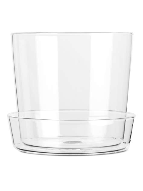 Lovely Large Clear Glass Round Vase Hadir