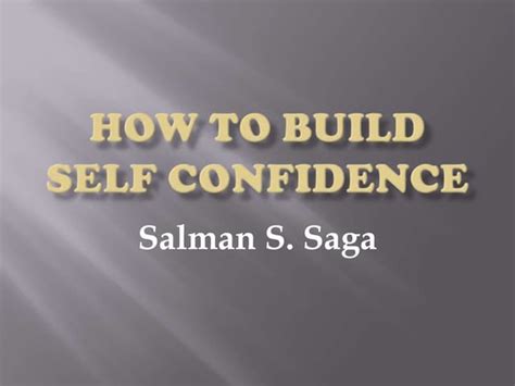 8 Steps To Greater Self Confidence