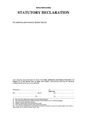 How To Fill Out Statutory Declaration Darrin Kenney S Templates